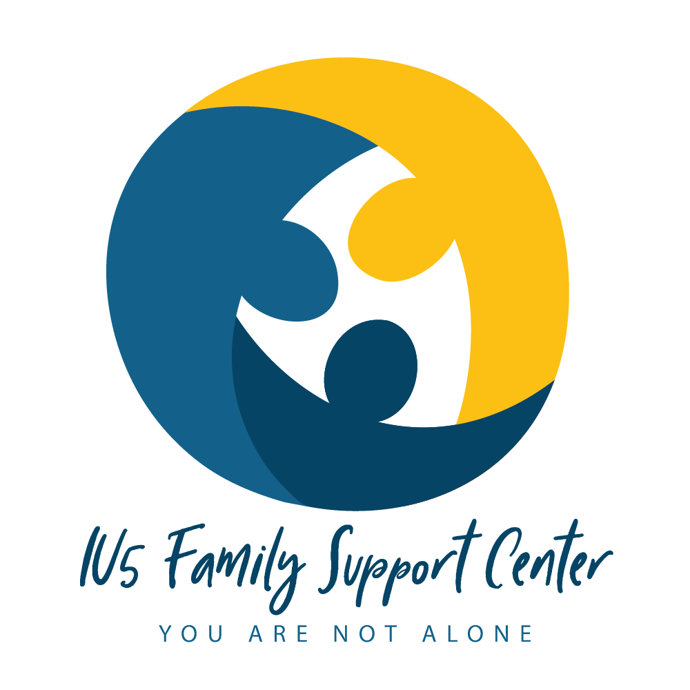 IU5 Family Support Center logo. Tagline reads you are not alone.