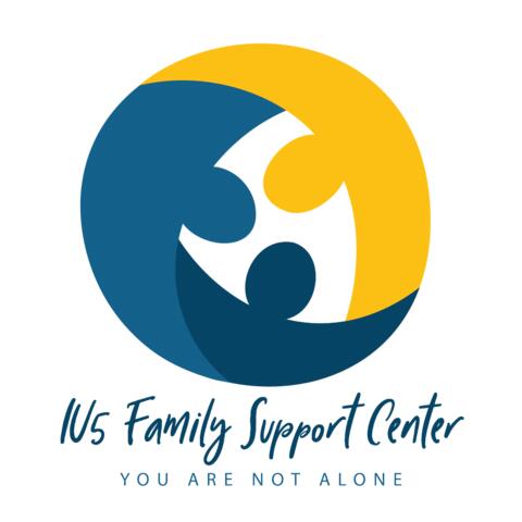 IU5 Family Support Center logo. Tagline reads you are not alone.